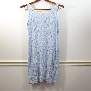 GAP Blue Purple Slip Dress Rayon Size M Y2K Fairycore Sweet Vintage Romantic